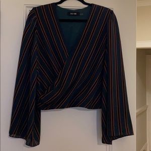 Vici Collection V-Neck Flare Sleeves Blouse